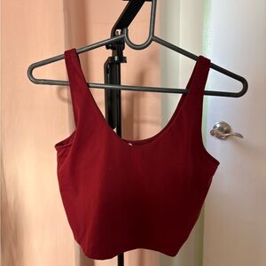 90 Degrees Women’s Red Workout Top